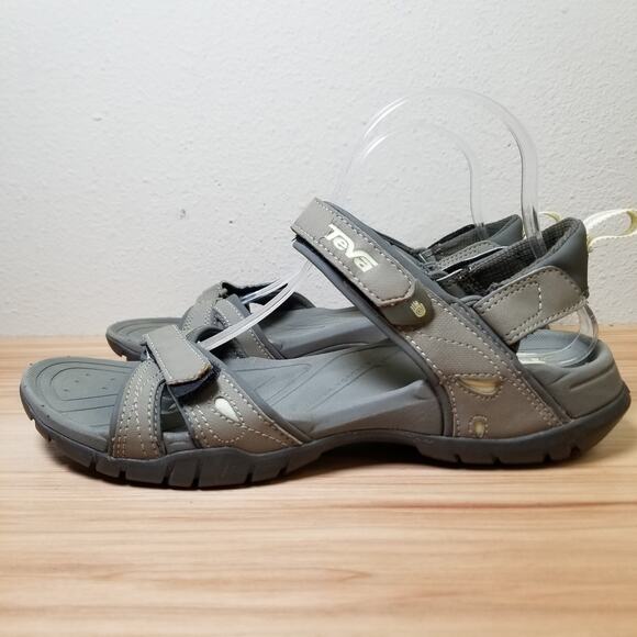 Teva Women's Size 10 Numa Sport Strappy Sandals Tan Gray Camping Gorpcore Hiking - Picture 1 of 11